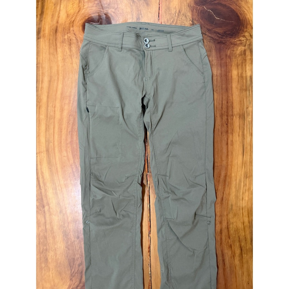 Prana Halle Straight Women's Hiking Pants 4 Nylon Low Rise Standard Short ZZ19 - Picture 2 of 6